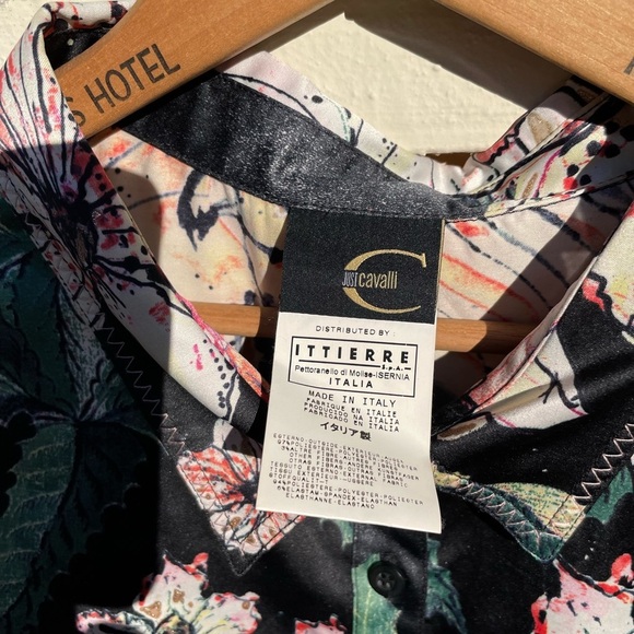 Just Cavalli Floral Button Up Shirt - Picture 6 of 14
